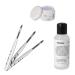 UV Gel Classic sealing gel clear 5ml including 3 pcs. brush set and cleaner 100ml