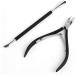 Fashion Stainless Steel Clipper Manicure Nail Art Tool Remove Dead Skin Nail Cuticle Scissor With Cuticle Pusher Cuticle Trimmer - Buy Online on GoSupps.com