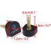 uxcell Ladies High Heel Tips - 4 Pcs Replacement Plastic Shoe Caps | 12mm x 12mm Black - Durable Shoe Accessories - Buy Online on GoSupps.com