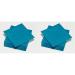 Le Nappage 50 napkins made of cotton 33 x 33 cm 2-layer FSC duck blue cellulose 33 x 33 cm (pack with 2) duck blue 33cm x 33cm (pack with 2)