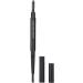 5 Colors Eyebrow Pen Double-ended Design Waterproof Eyebrow Pencil with Triangle Tip with Brush Professional Cosmetic Makeup Pencil(Black) - Buy Online on GoSupps.com