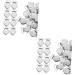 Exceart 60 pieces peach-colored heart duck cable clips for newborn pacifier trousers for men braces Sofa cushion clips pacifier clips holder fastening elements