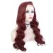 SHIYID Platinum Blonde Deep Wave Lace Front Wig - High Temperature Fiber Frontal Full Hair Wigs for Women - Buy Online on GoSupps.com