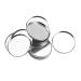 20 Pieces Empty Round Metal Tin Palette Pans Round Metal Pans Cosmetic Eyeshadow Pans for Eyeshadow Palette Magnetic Makeup Palette 36mm Diameter 3.5mm Height