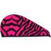 Zebra Tiger Leopard Pink Coral Velvet Dry Hair Cap - Quick-Dry Towel Wrap for Travel & Home | Shop Internationally - Buy Online on GoSupps.com