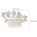 DOITOOL Hair Accessories Wedding Hair Comb Pearl Hair Comb Tiara Combs Bridal Hair Comb Straight Teeth Hair Comb Delicate Barrette Comb Wedding Hairpin Comb Modeling Headgear - Buy Online on GoSupps.com
