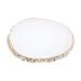 CALLARON Palette de M lange pour Nail Art Ronde Blanche Bord Dor Plaque de Vernis Ongles Diy Pr sentoir D chantillons pour Manucure Salon de Beaut et Usage Professionnel