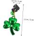 Anneome 12pcs Pendant Holder Ornament Festival Shamrock Tree Baubles Shamrocks Design Pendants Pillar - Buy Online on GoSupps.com