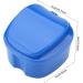 Buy Dark Blue Dental Prostheses Container Cup Box Ideal for School Trips Train & Outdoor Use | Secure Prosthesis Storage with Filter Screen - Buy Online on GoSupps.com