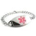 Pre-Engraved & Customized DNR Alert Medical Bracelet Pink
