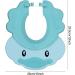 VIKSAUN Kids Shower Cap | Adjustable Baby Bath Soft Cap for Hair Washing Shield | Blue Shower Protector Visor Hat for Eyes, Ears, and Face Protection - Buy Online on GoSupps.com