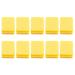 TSBB 10pcs Double Sided Mini Nail File Blocks Colorful Nails Polishing Sanding Buffer Yellow