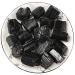 Crystal TOME Large 1" 0.45 lb Bulk Rough Black Tourmaline Crystal Rocks for Tumbling Cabbing Decoration Polishing Wicca Reiki Healing Crystals - Natural Raw Stones 200 Grams