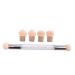 alittlecuteshop 1 Piece Dual Tipping Sponge Nail Brush Nail Gradient Shading Pen Nail Tip Builder With 4 Replacement Heads Ombre Nail Art Tools Diy Decoration Tool Nail Polish Brush For Salon Or