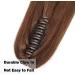 Buy SEGO Real Hair Ponytail Extension - 100% Remy Clip-In Braid | Platinum Blonde & Medium Brown Options - Fast International Shipping - Buy Online on GoSupps.com
