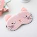 Fxaelian Cartoon Cat Sleep Mask - Funny Novelty Eye Cover for Travel, Women, Girls, Adults & Kids - Light Pink - Buy Online on GoSupps.com