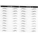 DOITOOL 4 Sheets Authentic Eyebrows Stickers Eyebrow Makeup Tools Eyebrow Stickers 3d Patch Water Proof - Buy Online on GoSupps.com