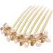 Hair Combs Slides Hair Comb Clips for Women Hair Piece Pins with Pearl Rhinestones Hair Accessory rhinestone hair comb - Buy Online on GoSupps.com