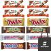 Mars & Kinder Ultimate American Full Size Chocolate Bar Variety Bundle With Snack Scout Lunch Tote Bag (12 Full Size Bars)