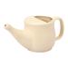 Ceramic Neti Pot Spill Proof with 5 Sachet Neti Salt Microwave Safe - Beige Color Holds 250 ML (8.4 FL Oz)