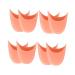 NOLITOY 4 Pairs Ballet Pointe Set High Heel Inserts Dance Pad Toe Pad Adjustable Shoe Wear-Resistant Toe Pouches Big Shoe Fillers Foot Accessory Safety Mask Comfortable Women's