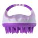 Fanxiya Shampoo -brush hair massage brush made of silicone scalp massage device wet & dry for peeling head massage scalp massager and head relaxation (purple)