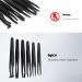 6-Piece Stainless Steel Tweezers Set Eyebrow Hair Pluckers for Hair Beauty Black Stainless Steel Eyebrow Tweezers Set - Buy Online on GoSupps.com