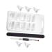 1 Set Nail Extension Set Fake Acrylic Nails Extension Dual Nail Builder Dual Ended Brush Clear Fake Nail Tips Fake Nails Artificial Nails Nail Molds Nail Kit Manicure Model Plastic