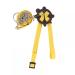 Dongker turtle harness and leash leather pet turtle-torture belt adjustable turtle-linen control rope for walking pet turtles l yellow