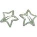 Shining Star Hair Clips Sweet Hollowed Star Snap Hair Clips Hair Clamps Barrettes for Girls Women Cute Headpieces Silver Five Pointed - Buy Online on GoSupps.com