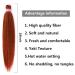 ZERAL Pre Stretched Braiding Hair 28 Inch 6 Packs - Red Copper Yaki Straight Texture Professional Synthetic Braids for Women - Crochet Twist 350# Color - Buy Online on GoSupps.com