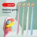 10 000 Bristle Soft Hair Toothbrush - Ultra-Soft Small Head for Adults | Ideal for Pregnant Women & Couples - Pink & White - Buy Online on GoSupps.com