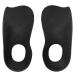 Healifty 1 Pair of Arch Support Inserts Orthotic Insole Plantar Fasciities Heel Spur Insoles for Flatfoot Corrector Shoe Pads with Hole (Black S) Black 15X6.5X2cm