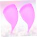 JECOMPRIS Menstrual Cup - 2pcs Silicone Period Cup for Women - Medical Grade Violet Purple - Eco-Friendly & Comfortable - Buy Online on GoSupps.com