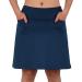 beroy Women's Skorts Skirts - Knee Length Athletic Skirt with Shorts, Navy, XL - Buy Online on GoSupps.com