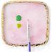 Manicure accessory 1pc Square Resin Nail Art Painting Gel Palette Golden Edge Polish Agate Mix Stir Crystal Resin Stone Plate Manicure Accessory DIY Tool Pink - Buy Online on GoSupps.com