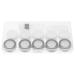 HEALLILY Contact Lens Case 5pcs Contact Lens Container with Tweezers Mirror for Outdoor Travel (Random Color)
