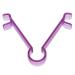 FOMIYES Lip Muscle Trainer Lift Lift Tightener Muscle Lips Trainer Oral Exerciser Mouth Muscle Massager Lips Smile Corrector Mouth Muscle Exerciser Mouth Muscle Tightener 9.30X7.70X1.50CM Purple