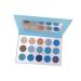 Mipcase 15 Glitter Eye Shadow Eye Shadow Pallets for Women Eyeshadow Compact Powder Eye Shadow Miss Make up 1 count (Pack of 1) Blue