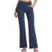 COJCOIHN Women's Bootcut Yoga Pants | Buttery Soft Fabric | Tummy Control & 4 Pockets | Navy, Medium - Buy Online on GoSupps.com