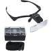 Beileshi Headband Magnifier Glasses with 2 LED Lights and 5 Interchangeable Lenses - Black - Buy Online on GoSupps.com