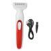 Women's razor for women electric hair removal razors wet and dry use waterproof hair clipper for bikini armpits face (red)