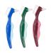 Frcolor 3 pieces double -headed false toothbrush false prosthesis cleaning brush prosthesis care toothbrush prosthesis brush double -sided toothbrush