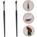 DRESSOOS 2pcs Eyebrow Brush Flat Makeup Brush Eyeliner Brush Slanted Angled Brush Thin Eyeliner Brush Wood - Buy Online on GoSupps.com