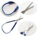 2-Piece Stainless Steel Loop Scissors - Self-Opening Easy Grip for Kids & Adults | International Shipping - Buy Online on GoSupps.com