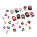 1Bag Resin Nail Art Christmas Decorations with Luminescent Effect Perfect for DIY Manicure Variety of Shapes and Colors