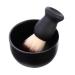 Fomiyes 2-part set of beard care shell brush Beard glass Bart Gl tter B rste Men Razing Set Men suit suits for men Face care stainless steel 3-part set man hair hair