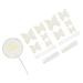 Butterfly Cake Insert Cupcake Topper 3D Effect Non-Edible Cake Insert for Birthday Party Colorful Wedding Wall Decoration (White)