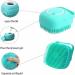 Dog Bath Brush Soft Silicone Dog Shampoo Brush | Pet Shampoo Massage Dispenser Grooming Shower Brush Bath Shampoo Massage Dispenser Shower Brush for Short Long-Haired Dogs and Cats (Blue) - Buy Online on GoSupps.com