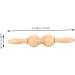 Besportble Meridian Massage Device - Manual Acupressure Pen & Wood Muscle Roller for Leg & Arm Massage | Unique 31x6cm - Buy Online on GoSupps.com